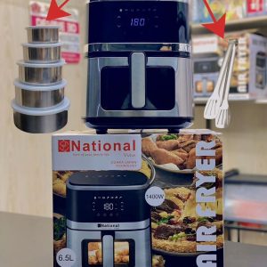 National 6.5L Air Fryer + (10 PCS Cooking Set Free)