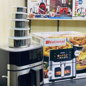 National Osaka Japani Air Fryer + Oven – 12 Litre (Cooking Set + Chimta Free)